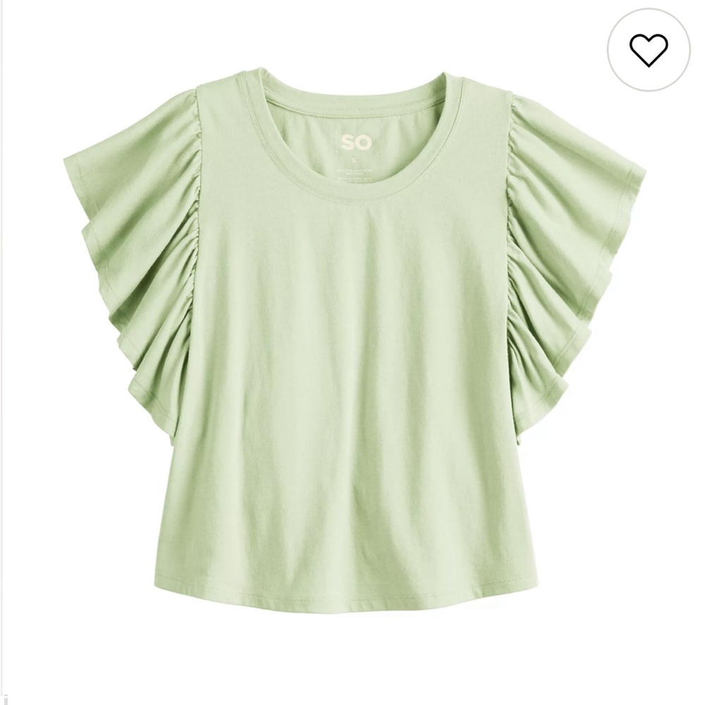 Flutter Sleeve Crop Top